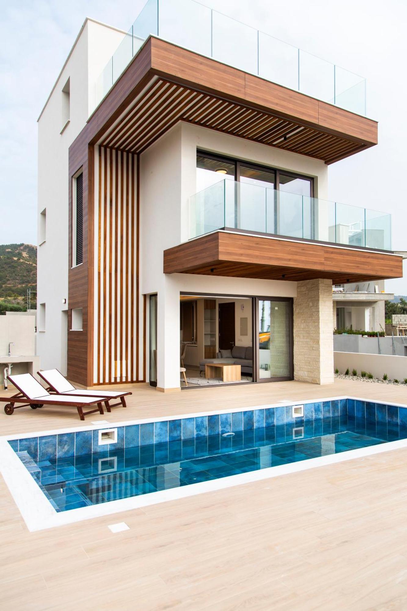 Santa Barbara Seafront Villas W Jacuzzi Pool Paphos Buitenkant foto
